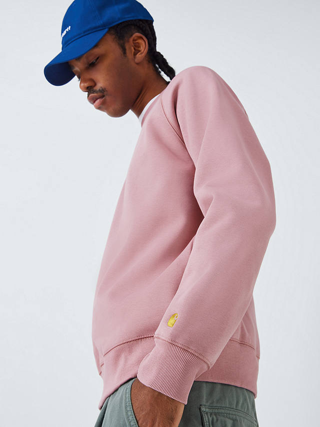Carhartt WIP Chase Regular Fit Sweatshirt, Glassy Pink