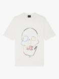 Paul Smith Skull Organic Cotton Short Sleeve T-Shirt, White