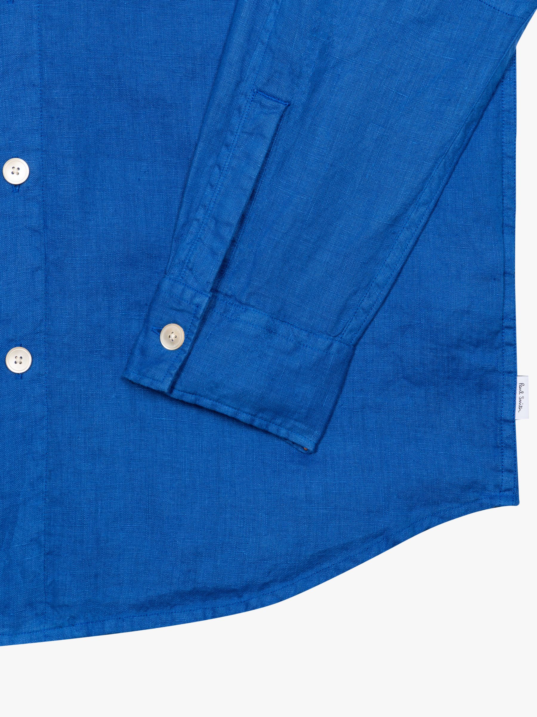 Paul Smith Long Sleeve Casual Fit Shirt, Blue, XL