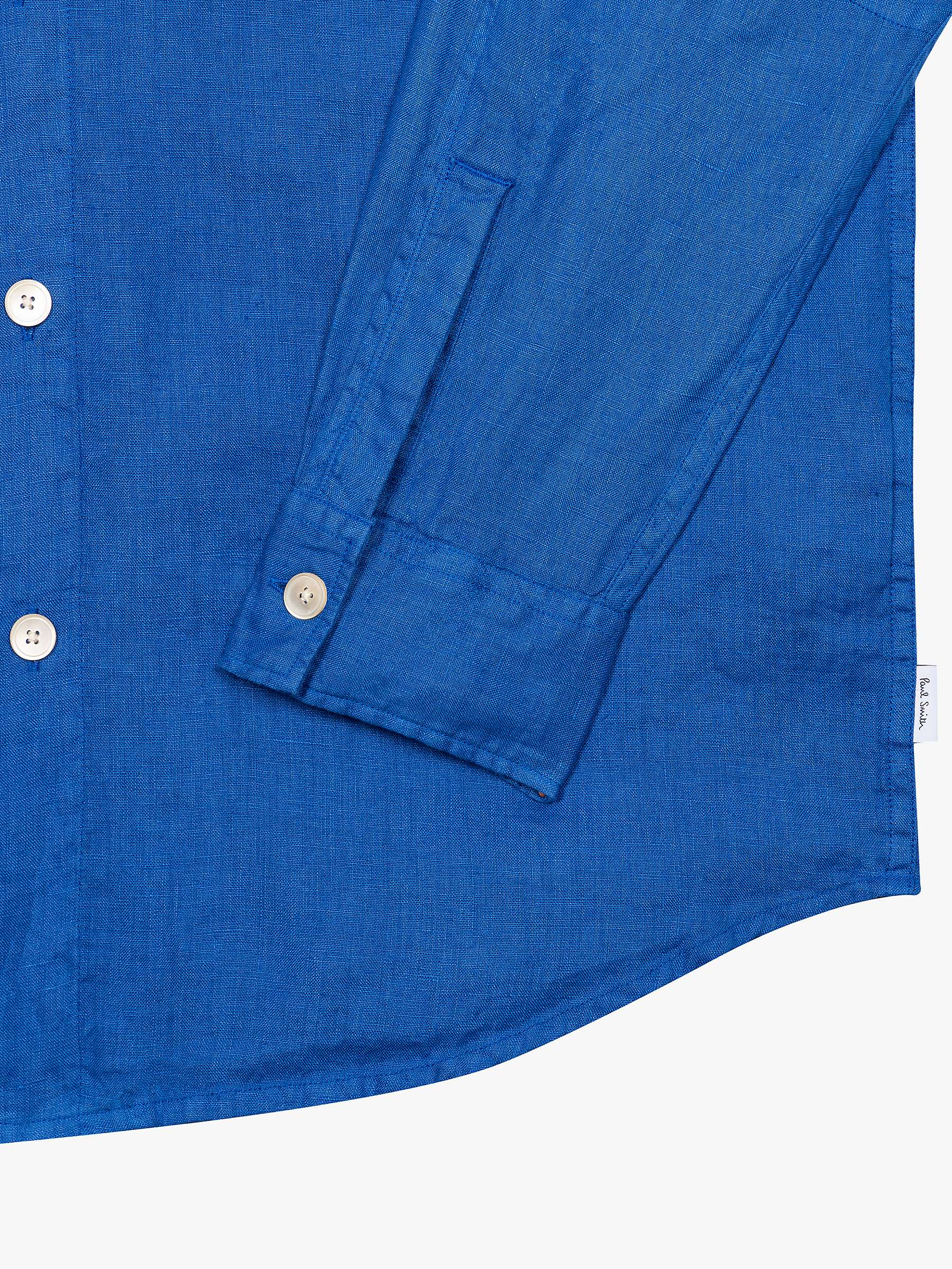 Buy Paul Smith Long Sleeve Casual Fit Shirt, Blue Online at johnlewis.com