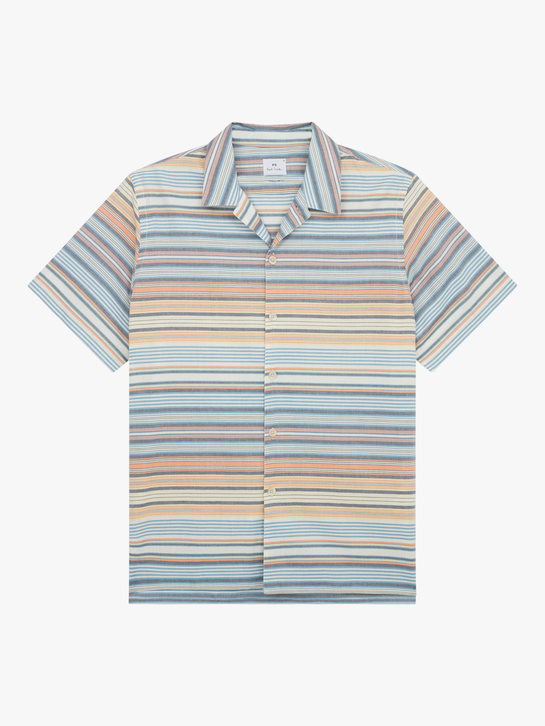 Paul Smith Casual Fit Stripe Cotton Shirt, Multi, XL