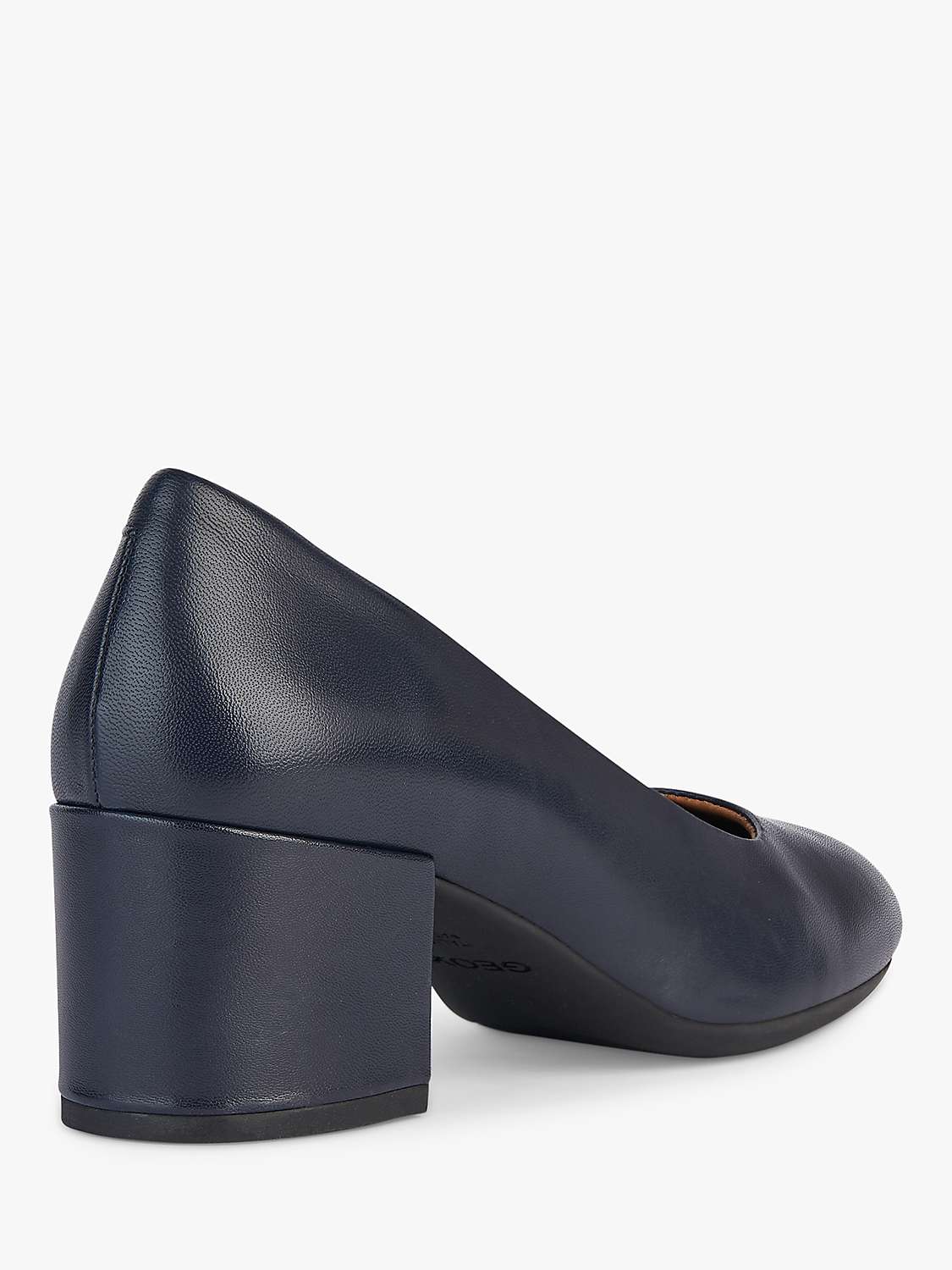 Buy Geox Eleana Block Heel Court Shoes, Navy Online at johnlewis.com