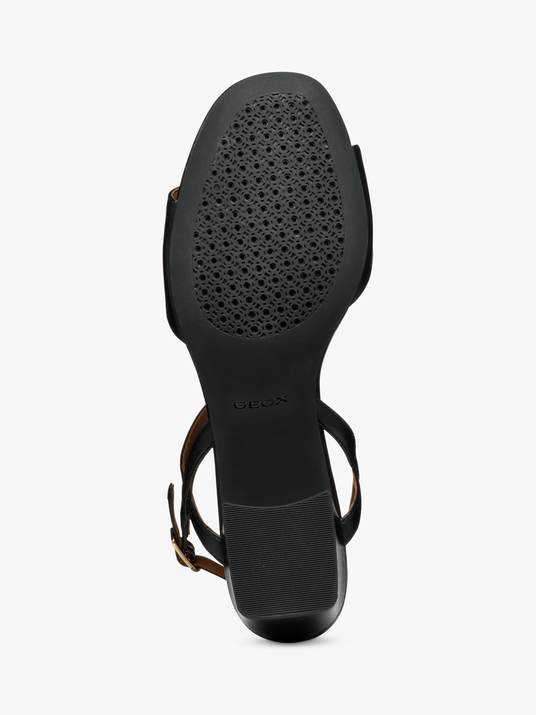 Geox New Eraklia Leather Sandals, Black, EU39.5