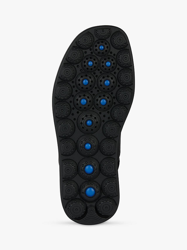 Geox Spherica EC4.1 S Leather Flatform Sandals, Black