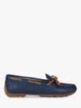 Geox Kosmopolis + Grip Lightweight Leather Loafers, Navy/Camel