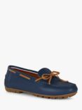 Geox Kosmopolis + Grip Lightweight Leather Loafers, Navy/Camel
