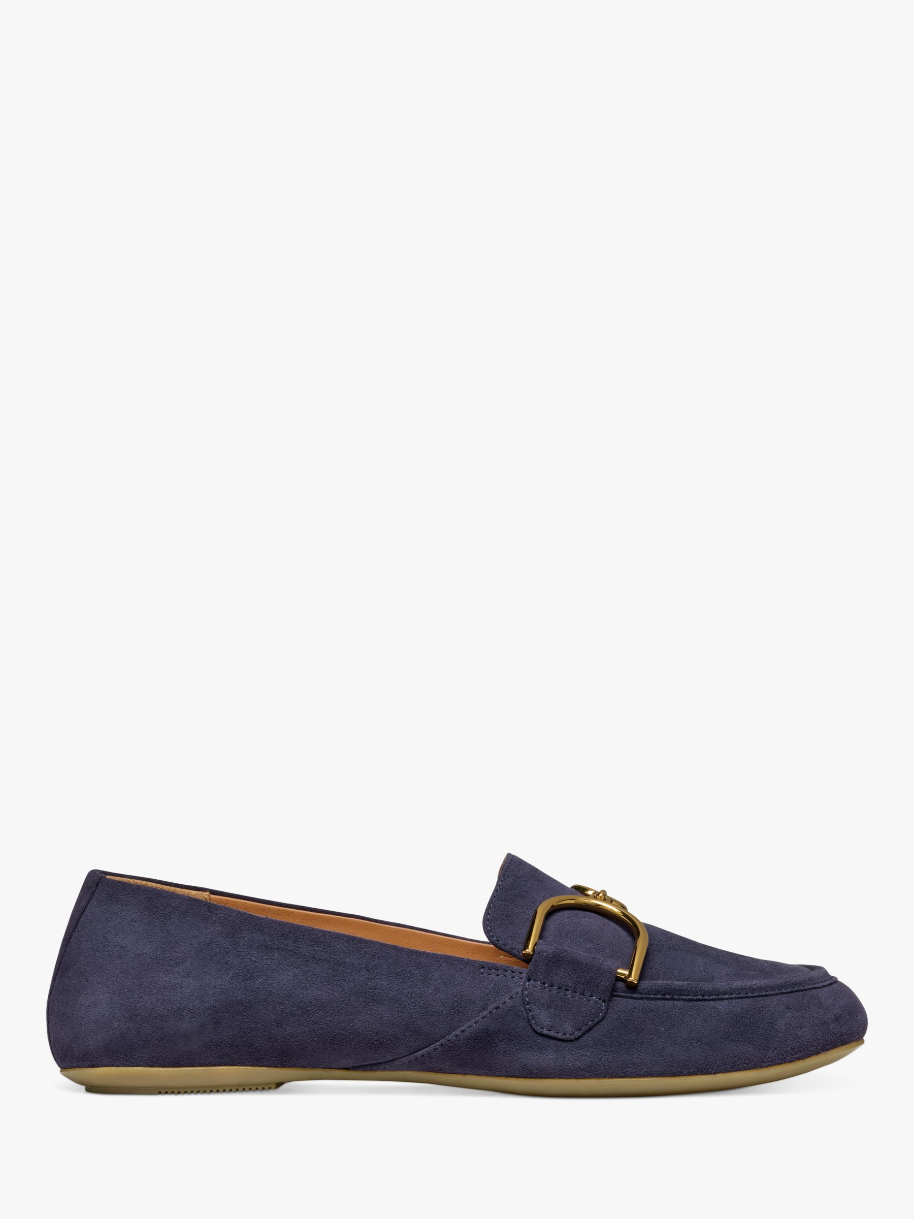Geox Palmaria Suede Loafers, Navy, EU36.5