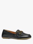 Geox Palmaria Leather City Loafers, Black, Black