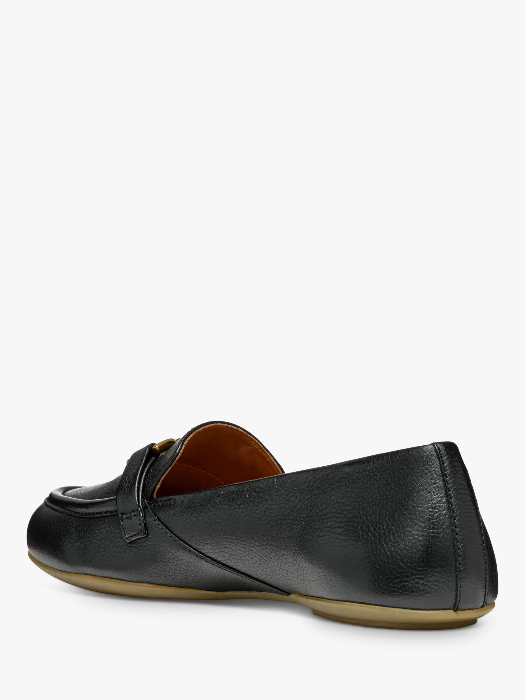 Geox Palmaria Leather City Loafers, Black, EU37.5