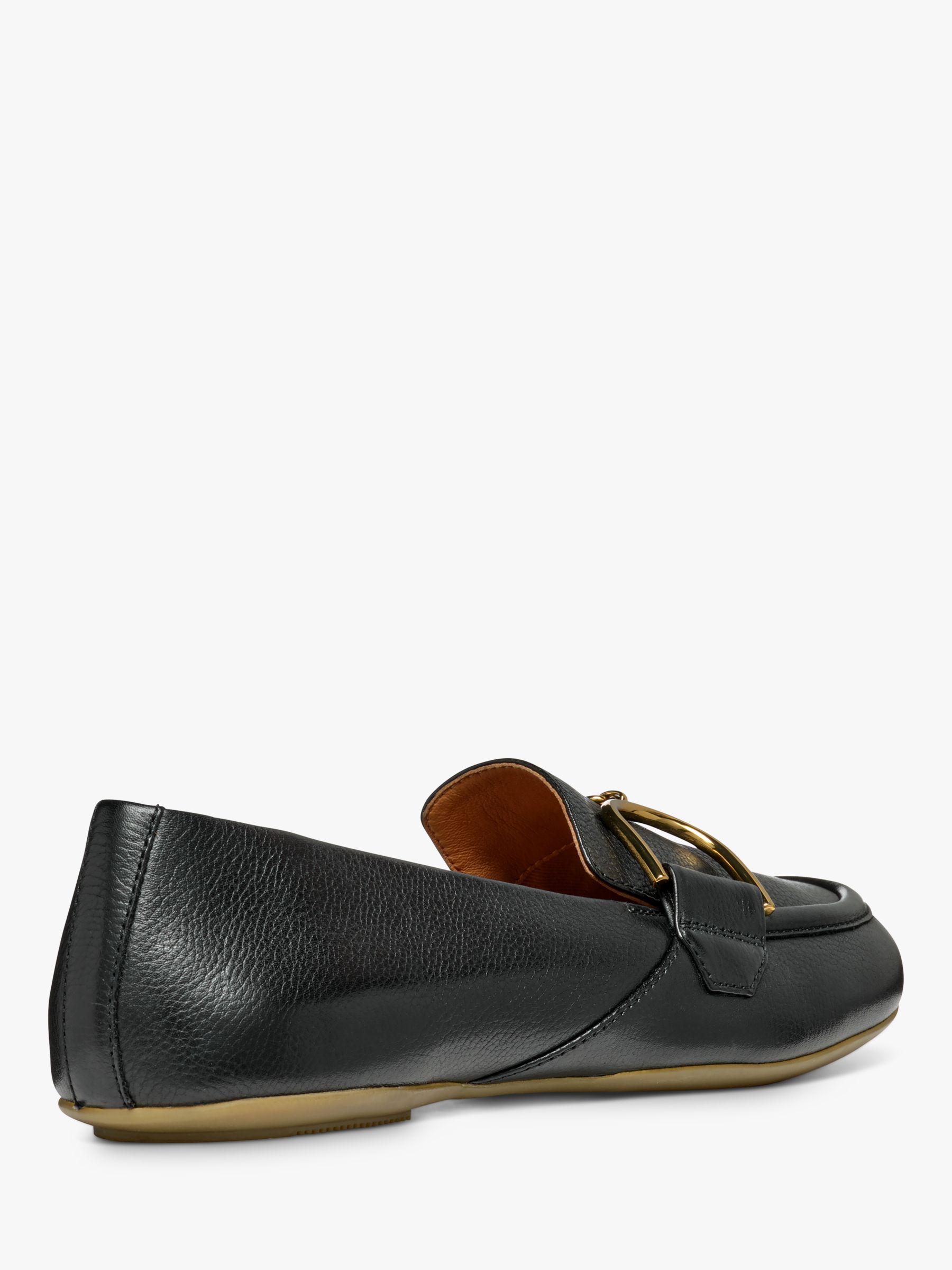 Geox Palmaria Leather City Loafers, Black, EU37.5