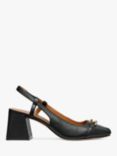 Geox Coronilla Square Toe Leather Slingback Court Shoes