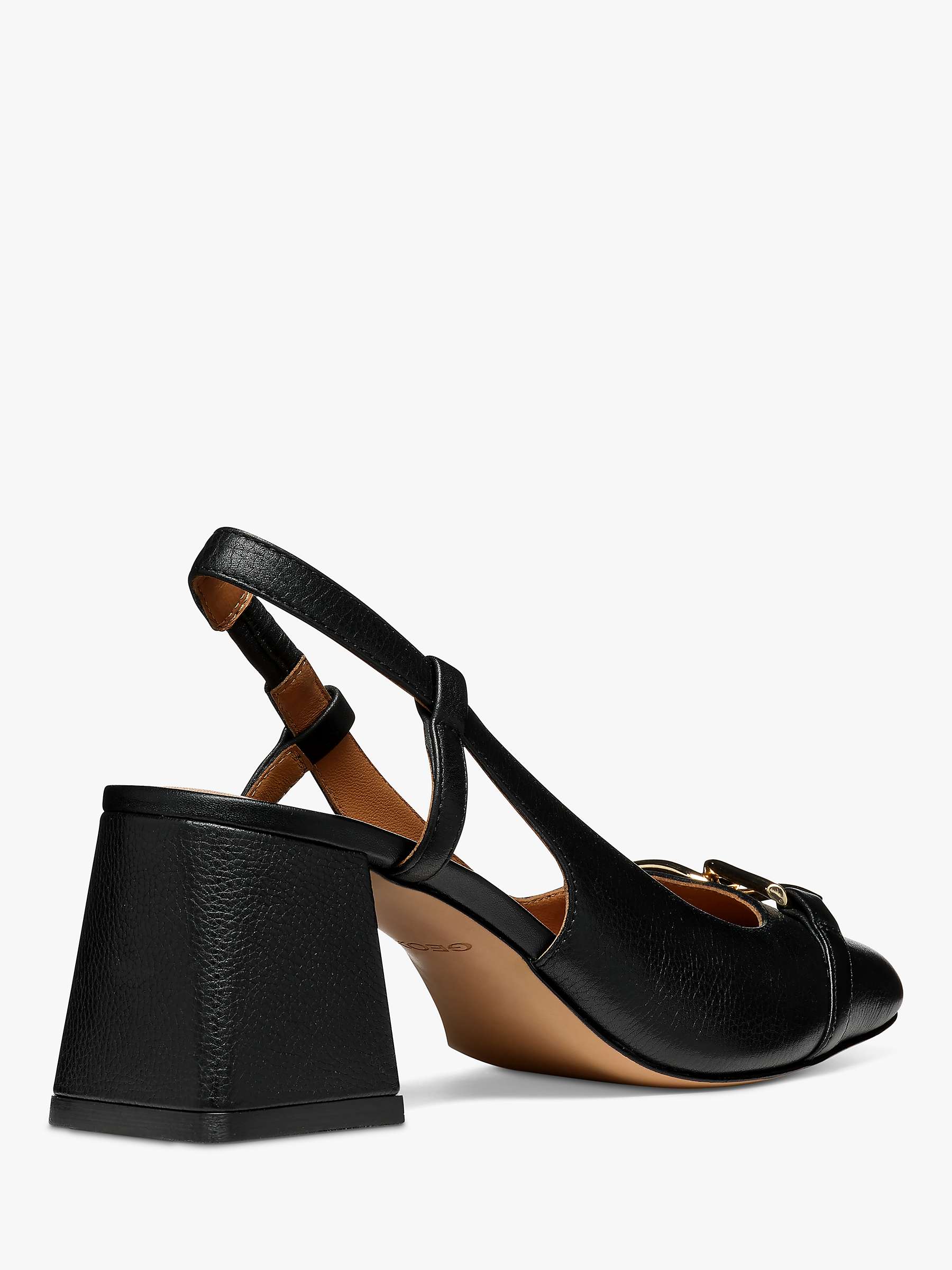 Buy Geox Coronilla Square Toe Leather Slingback Court Shoes Online at johnlewis.com