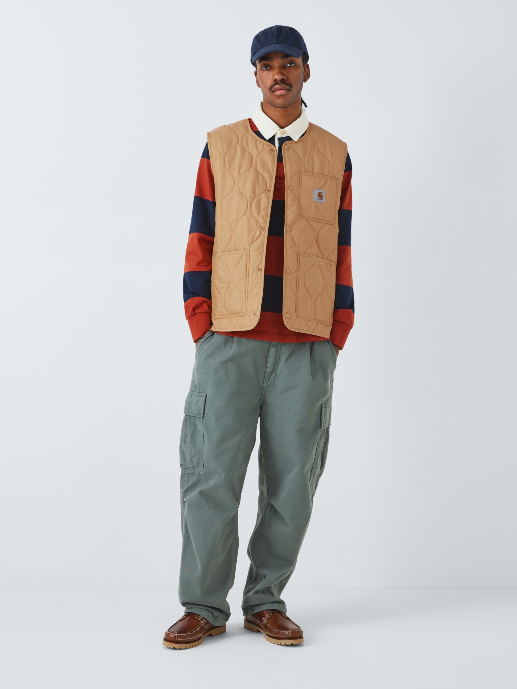 Buy Carhartt WIP Skyton Quilted Gilet, Bourbon Online at johnlewis.com