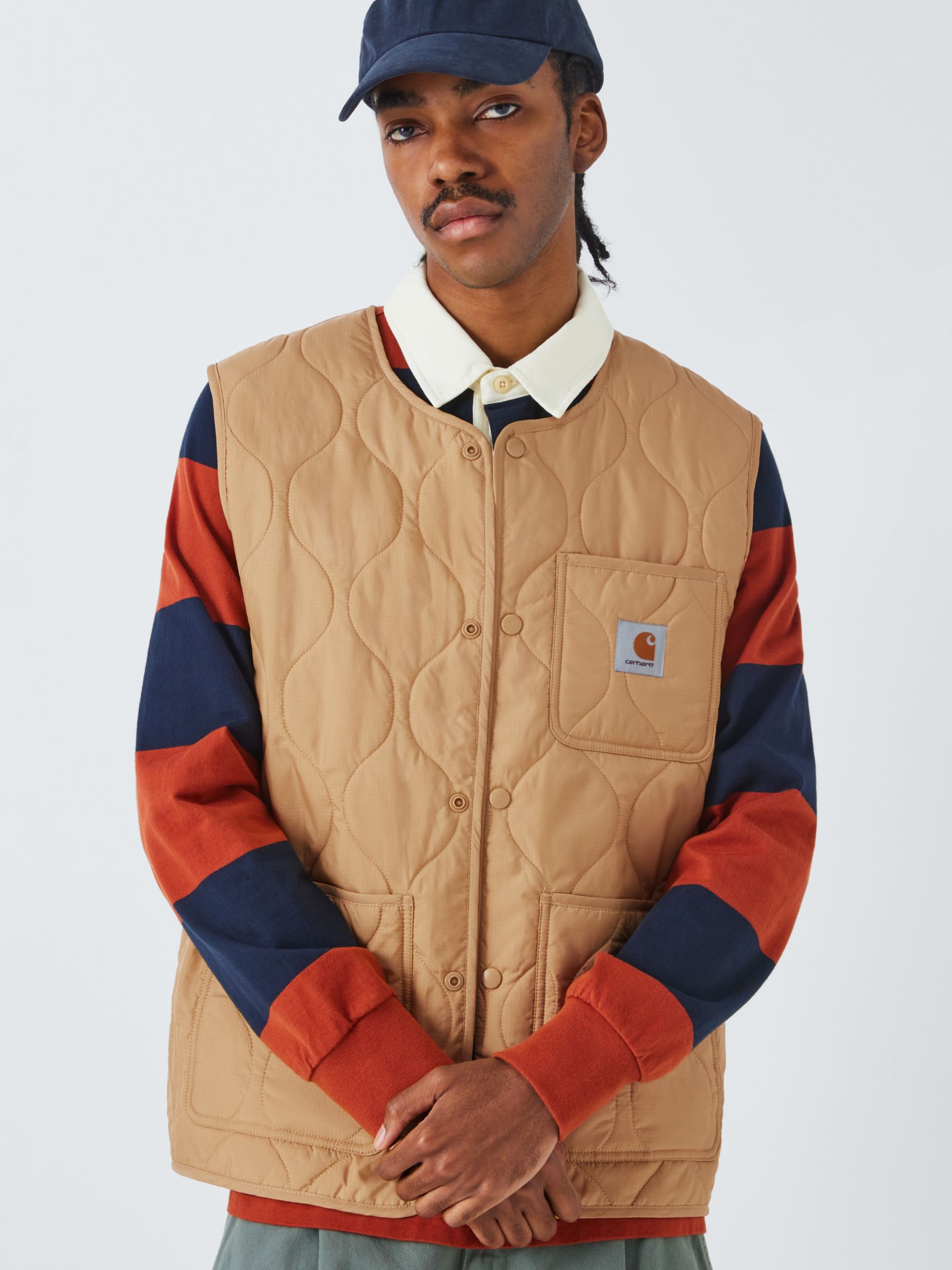 Buy Carhartt WIP Skyton Quilted Gilet, Bourbon Online at johnlewis.com