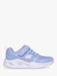 Skechers Kids' Sola Glow Light Up Trainers, Lilac