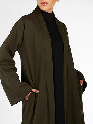 Aab Loose Fit Fleece Cover Up, Olive