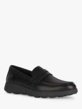 Geox Spherica EC10 Leather Loafers, Black