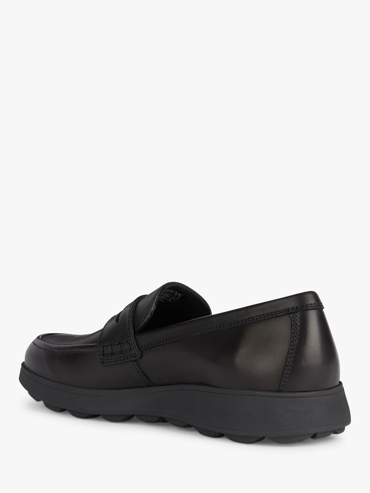 Geox Spherica EC10 Leather Loafers, Black, EU39