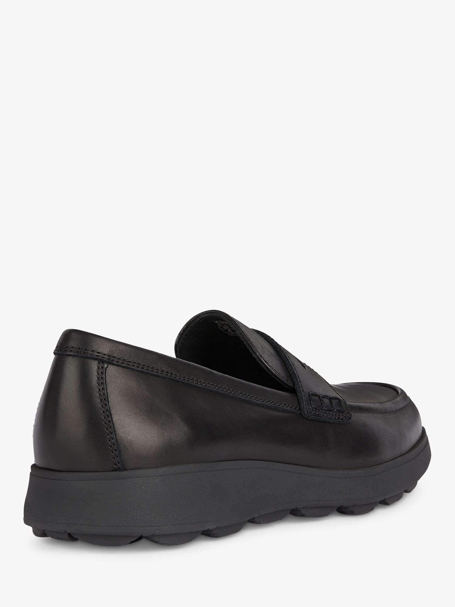 Geox Spherica EC10 Leather Loafers, Black, EU39