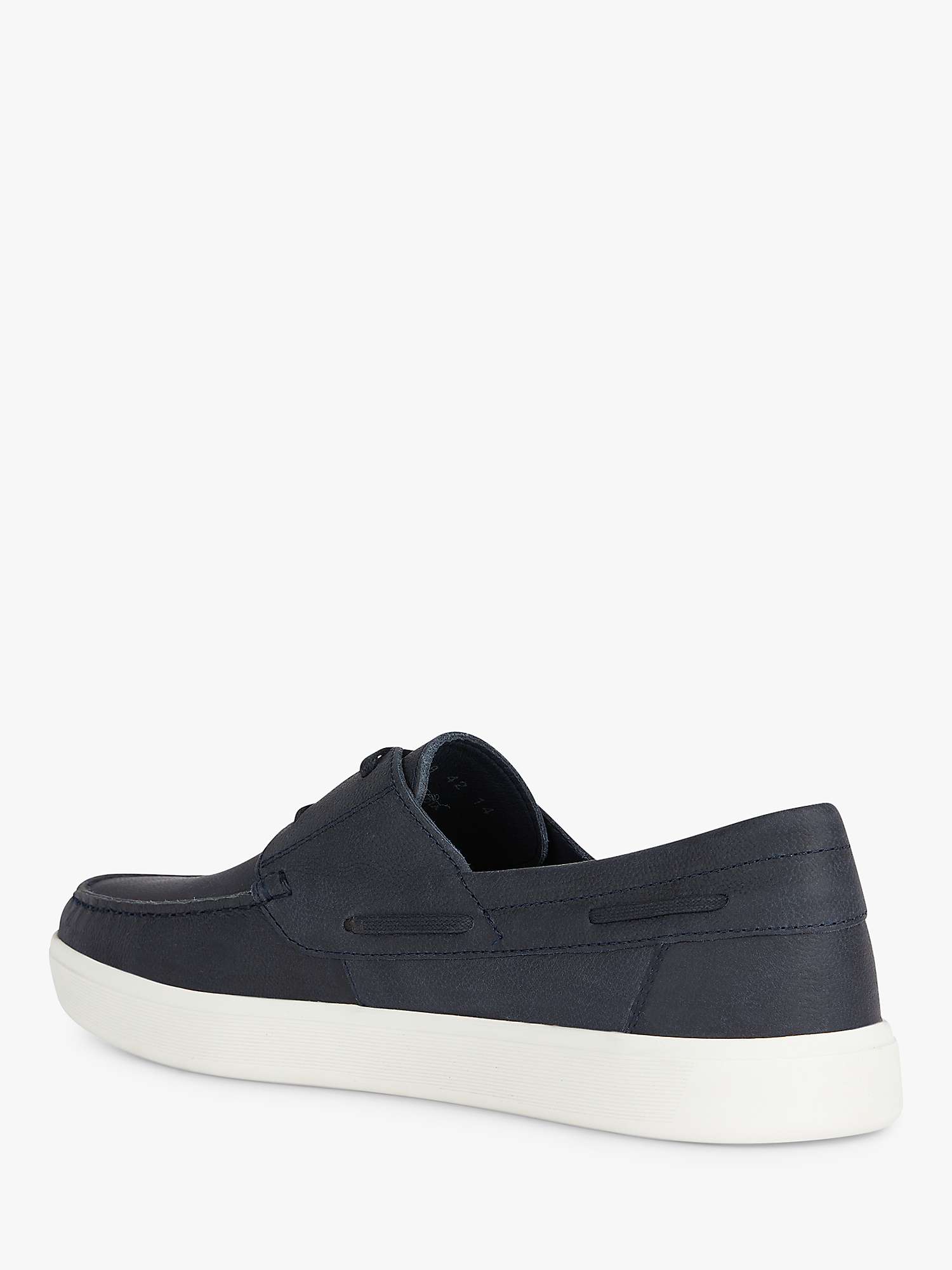 Buy Geox Avola Leather Loafers, Navy Online at johnlewis.com