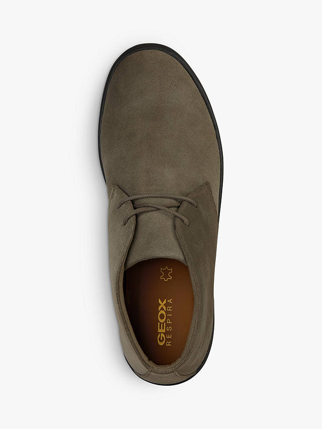 Geox Spherica ECUB-1 Suede Shoes, Dove Grey           