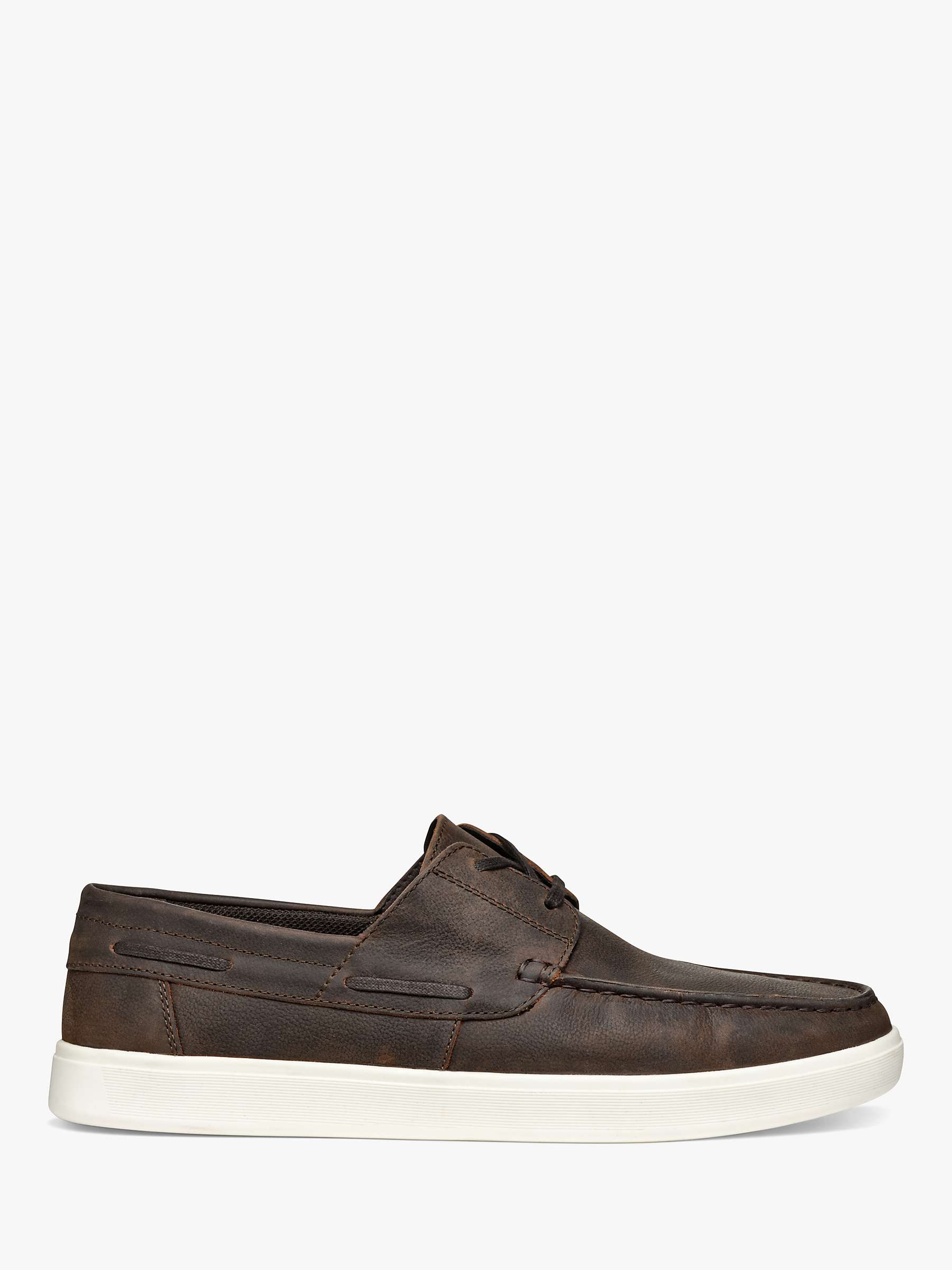 Buy Geox Avola Leather Loafers, Light Brown Online at johnlewis.com