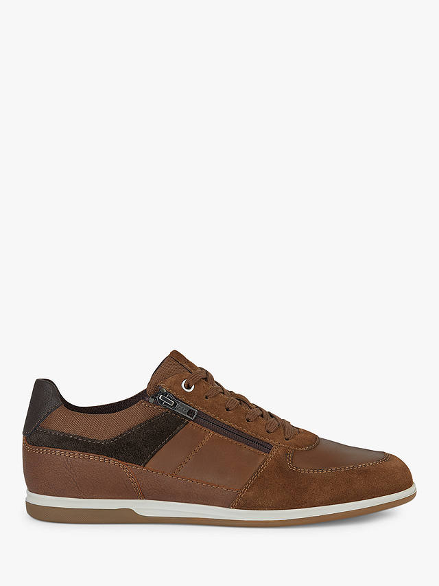 Geox Renan Low Cut Sneakers, Browncotto/Dk Brown 