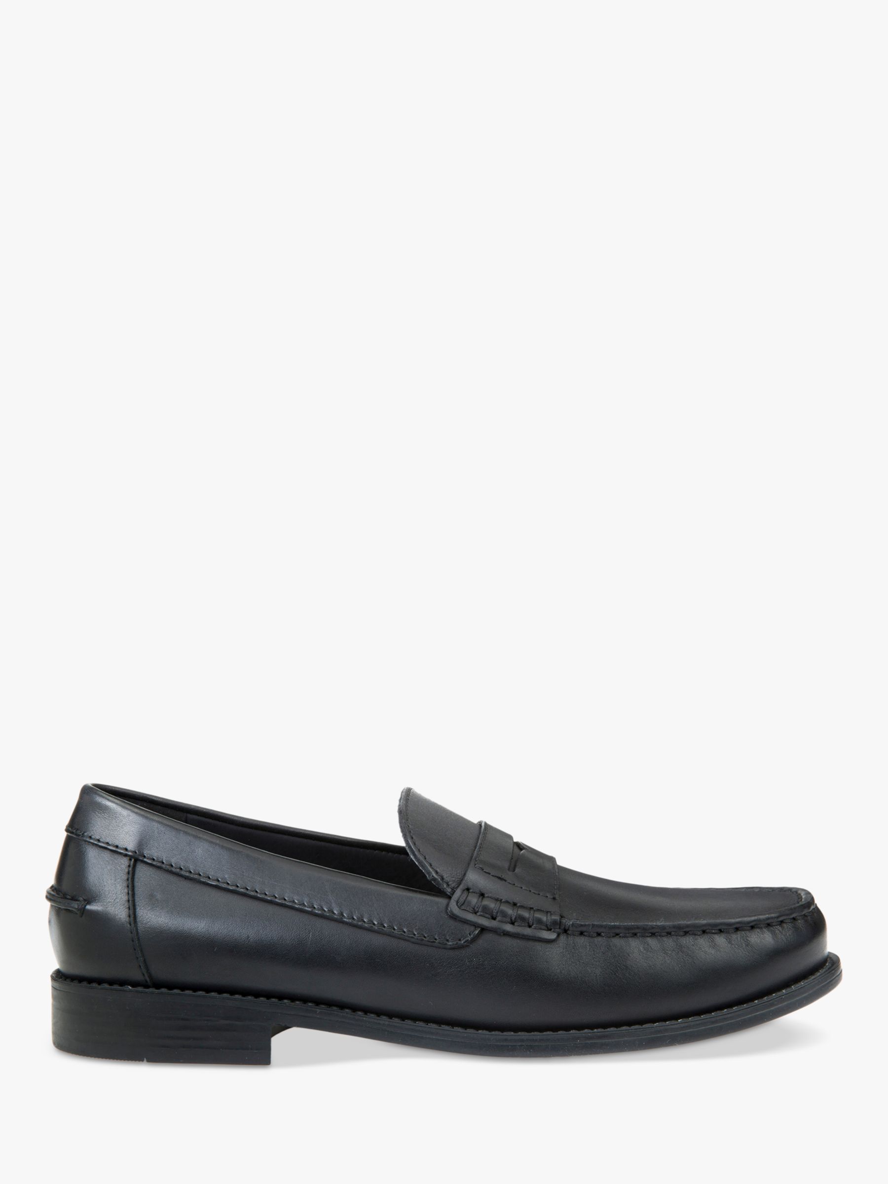 Geox New Damon Loafers, Black at John Lewis & Partners