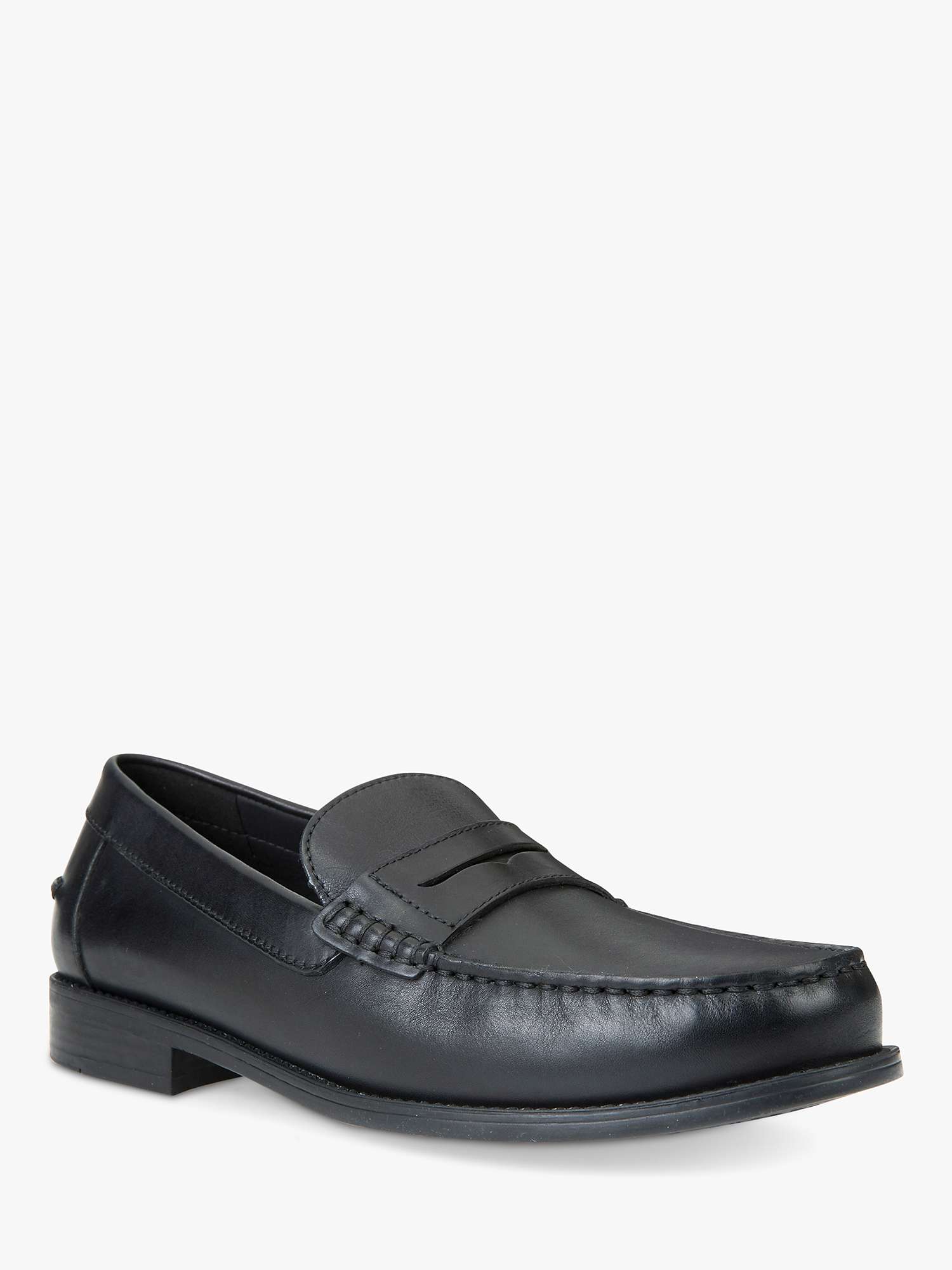 Buy Geox New Damon Loafers, Black Online at johnlewis.com