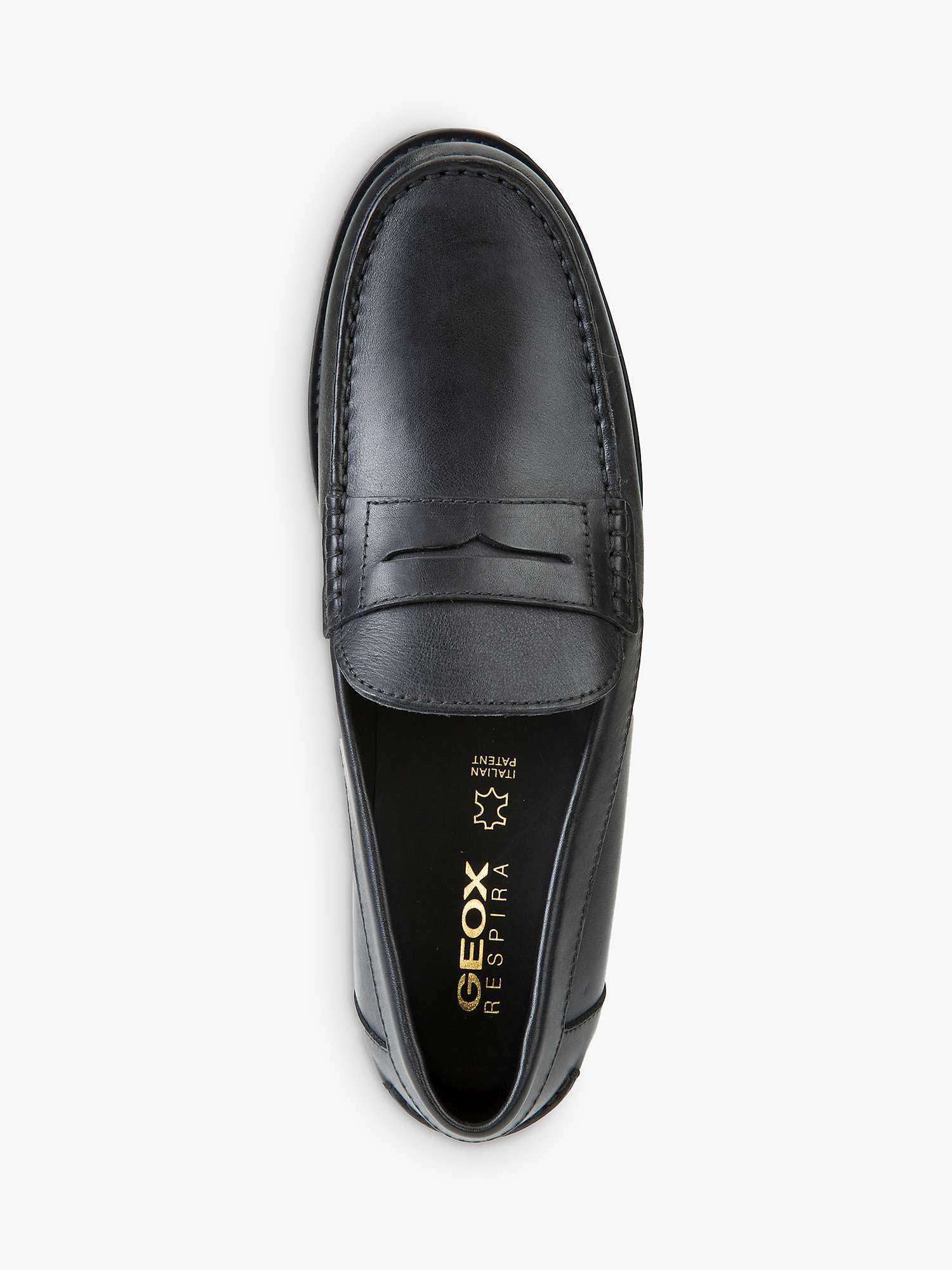 Buy Geox New Damon Loafers, Black Online at johnlewis.com