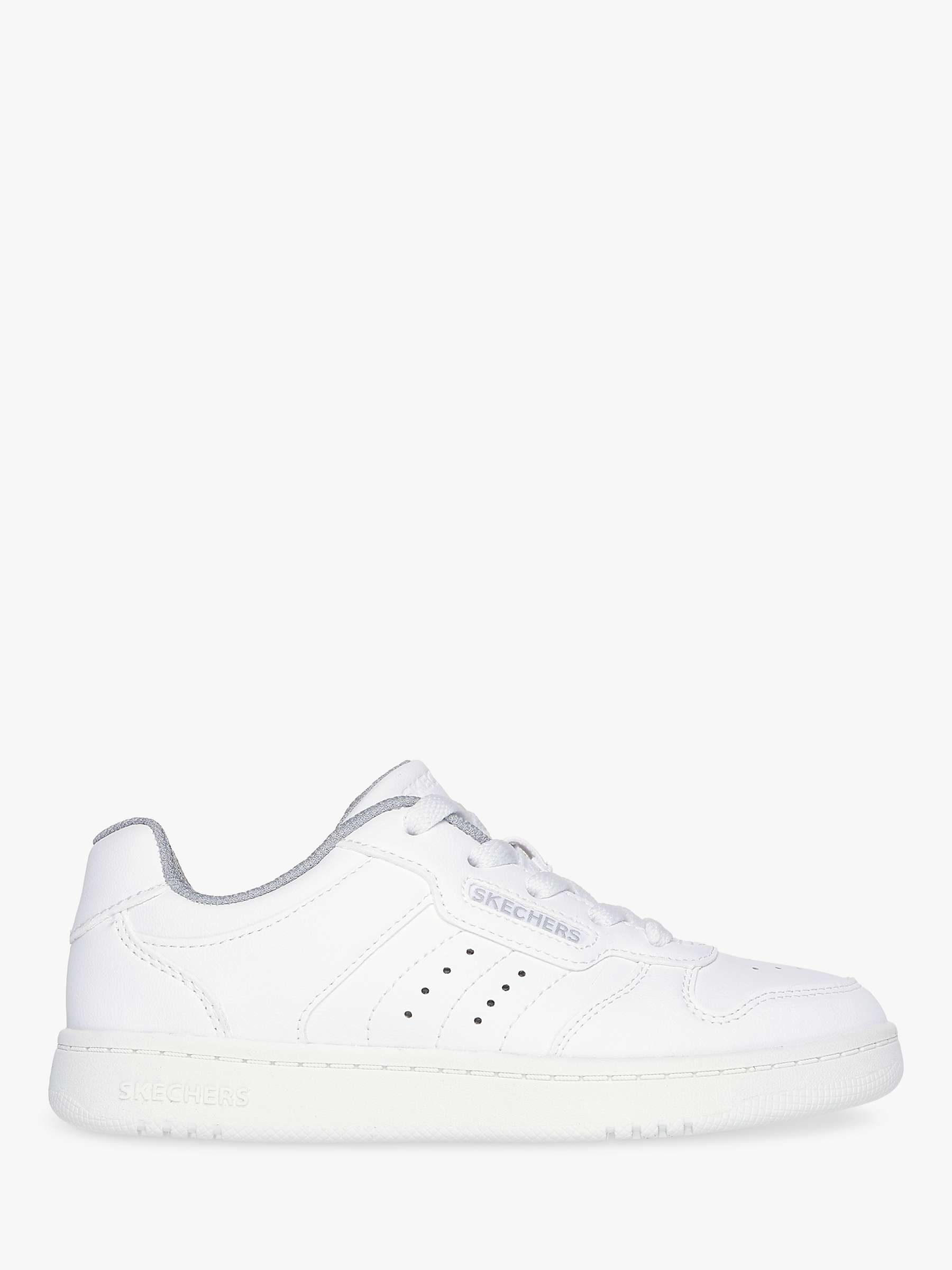 Buy Skechers Kids' Quick Street Trainers, White Online at johnlewis.com