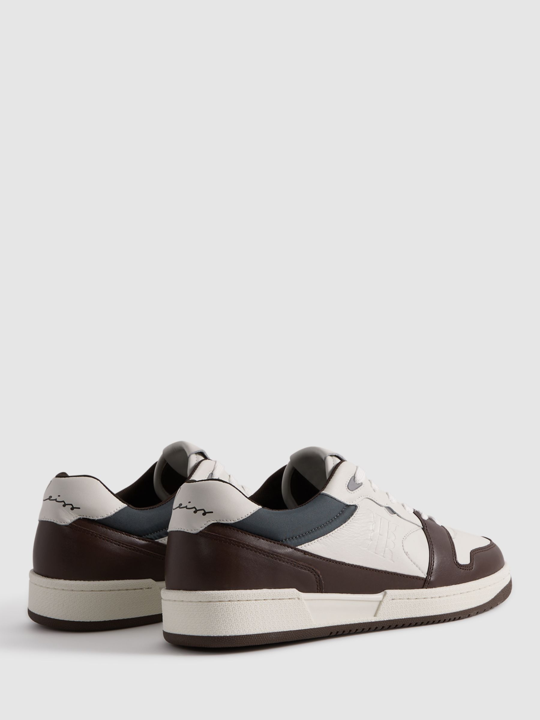 Buy Reiss Astor Low Top Leather Trainers Online at johnlewis.com