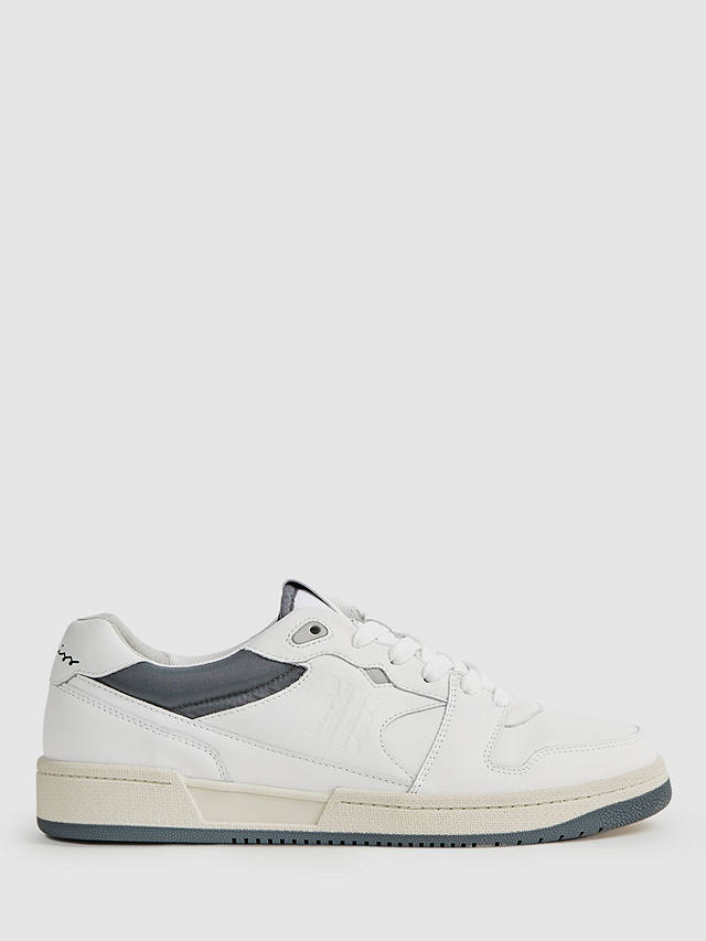 Reiss Astor Low Top Trainers, White at John Lewis & Partners