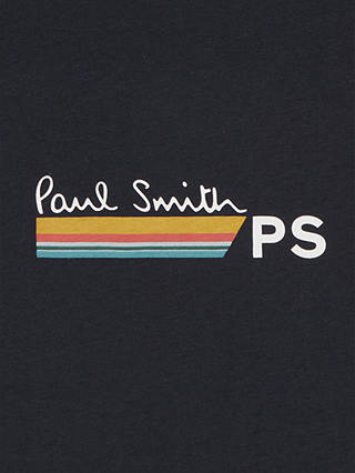 Paul Smith Regular Fit Stripe Logo T-Shirt, Blue
