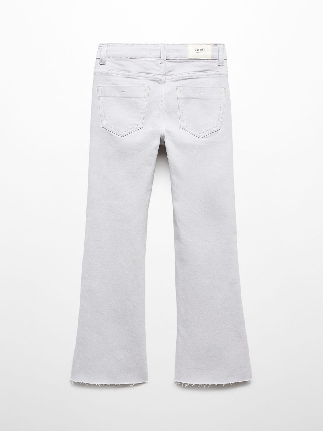 Buy Mango Kids' Flarel Raw Hem Side Slit Flared Jeans Online at johnlewis.com
