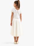 Angel & Rocket Kids' Leonie Sequin Top & Skirt Set, White