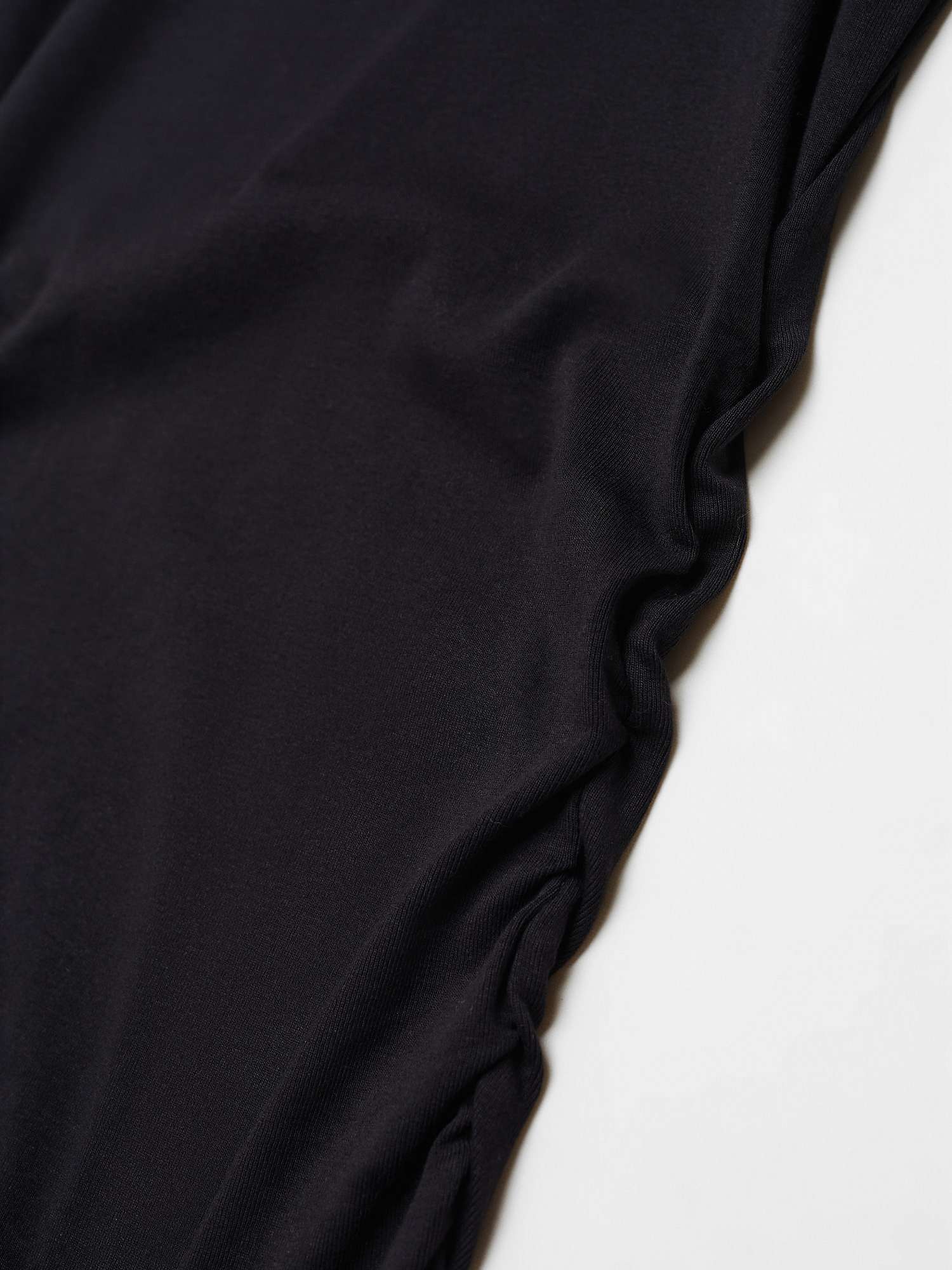 Buy Mango Basila Cotton Blend Midi Dress, Black Online at johnlewis.com