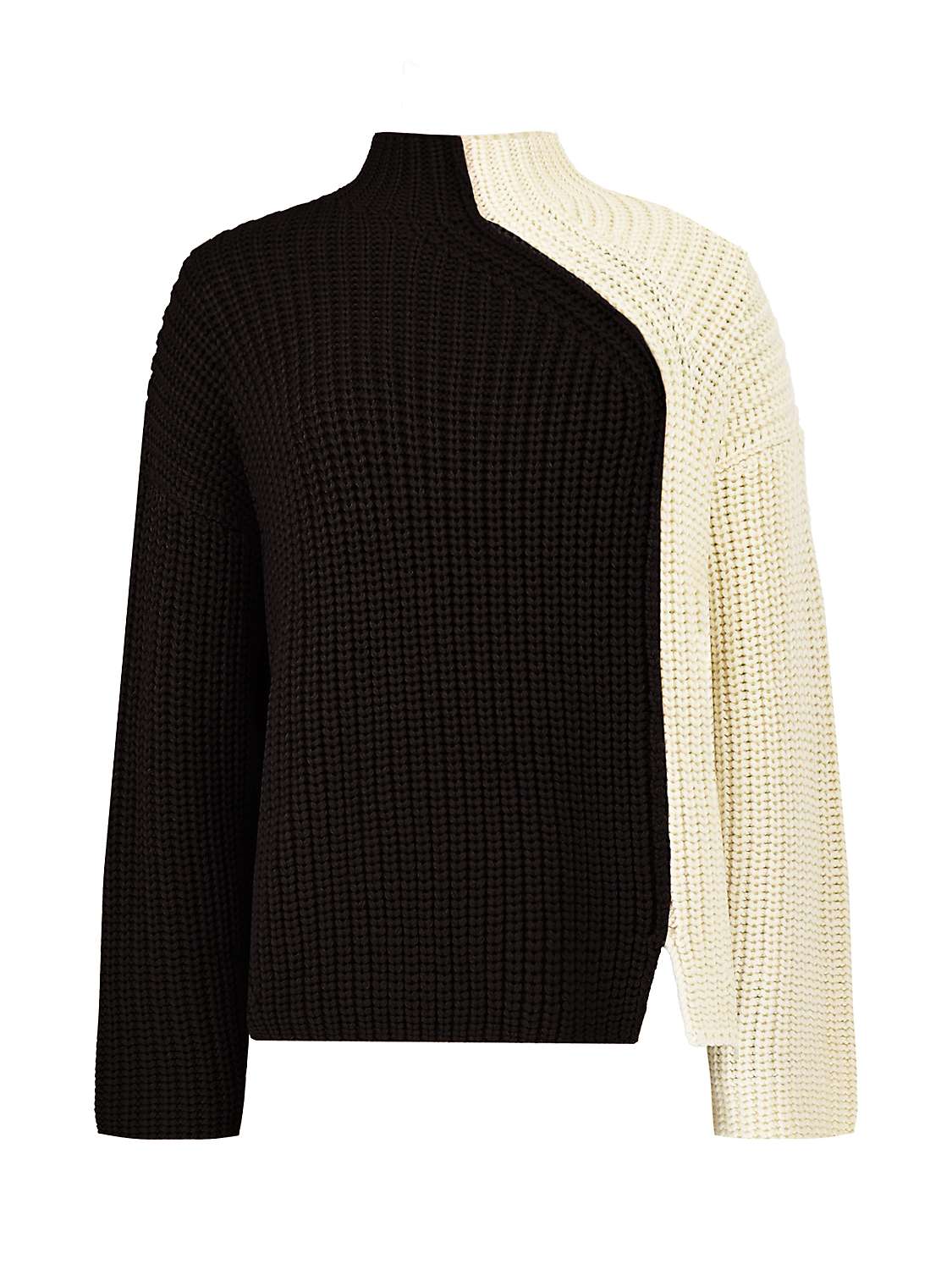 Buy Ro&Zo Two Tone Chunky Rib Knit Turtleneck Jumper Online at johnlewis.com