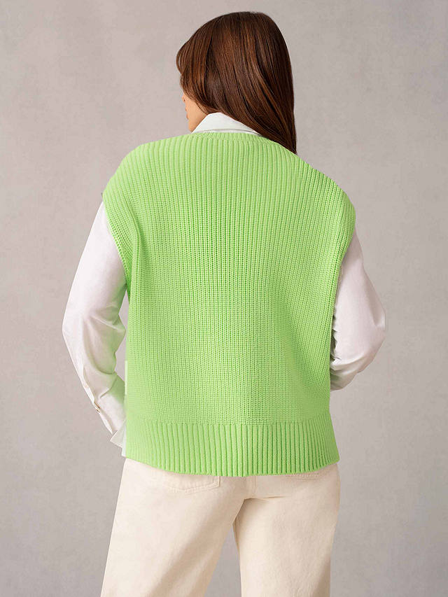 Ro&Zo Oversized Wool Blend Knit Tank Top, Green