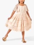 Angel & Rocket Kids' Annabelle Vintage Lace Mesh Dress, Pink