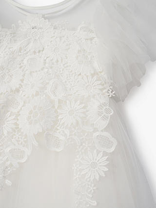 Angel & Rocket Kids' Anelise Cascade Lace Dress, White