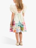 Angel & Rocket Kids' Floral Print Dress, Ivory