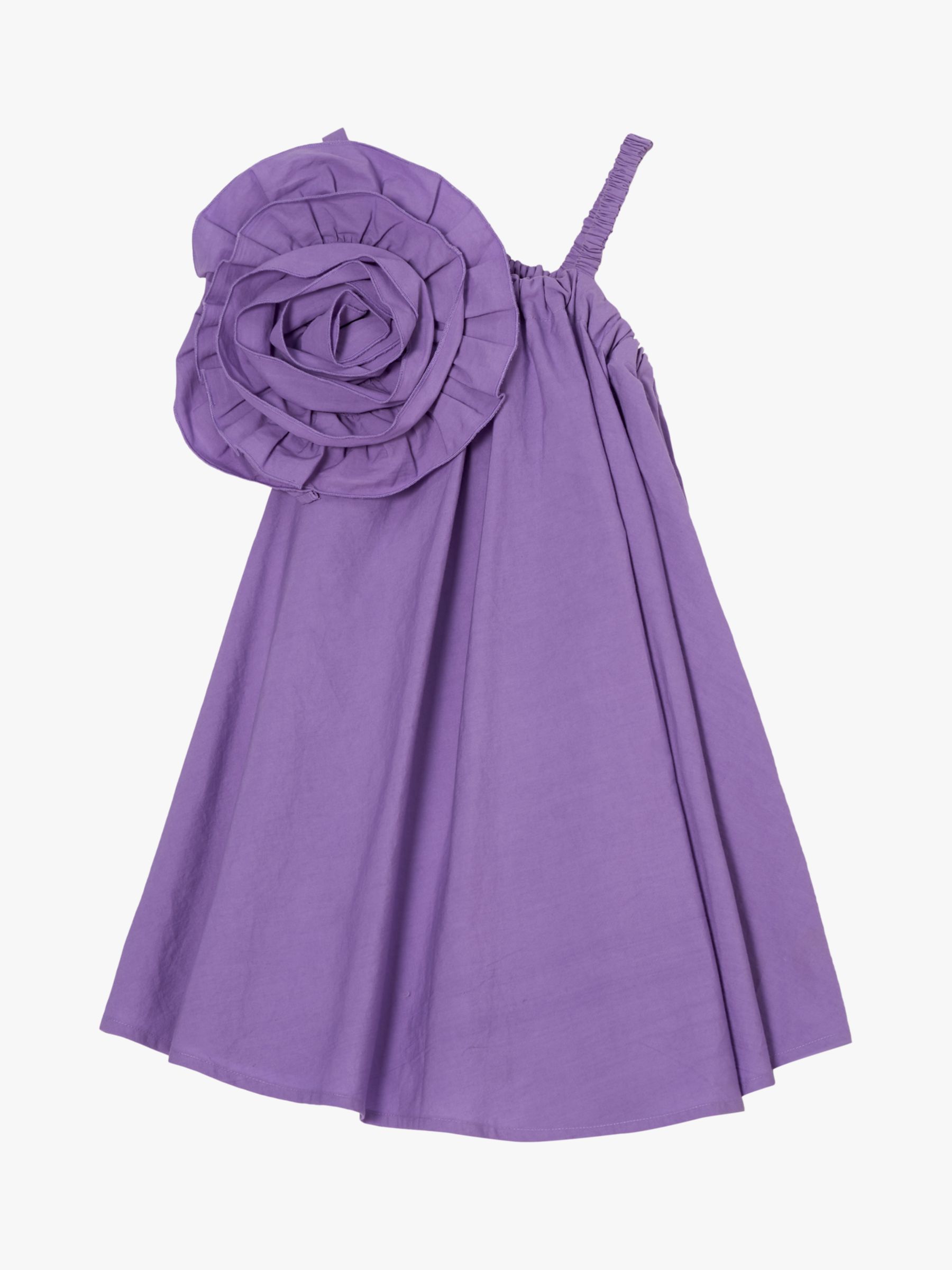 Buy Angel & Rocket Kids' Carrie Corsage Swing Dress, Purple Online at johnlewis.com