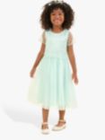 Angel & Rocket Kids' Beaded Tulle Dress, Sage