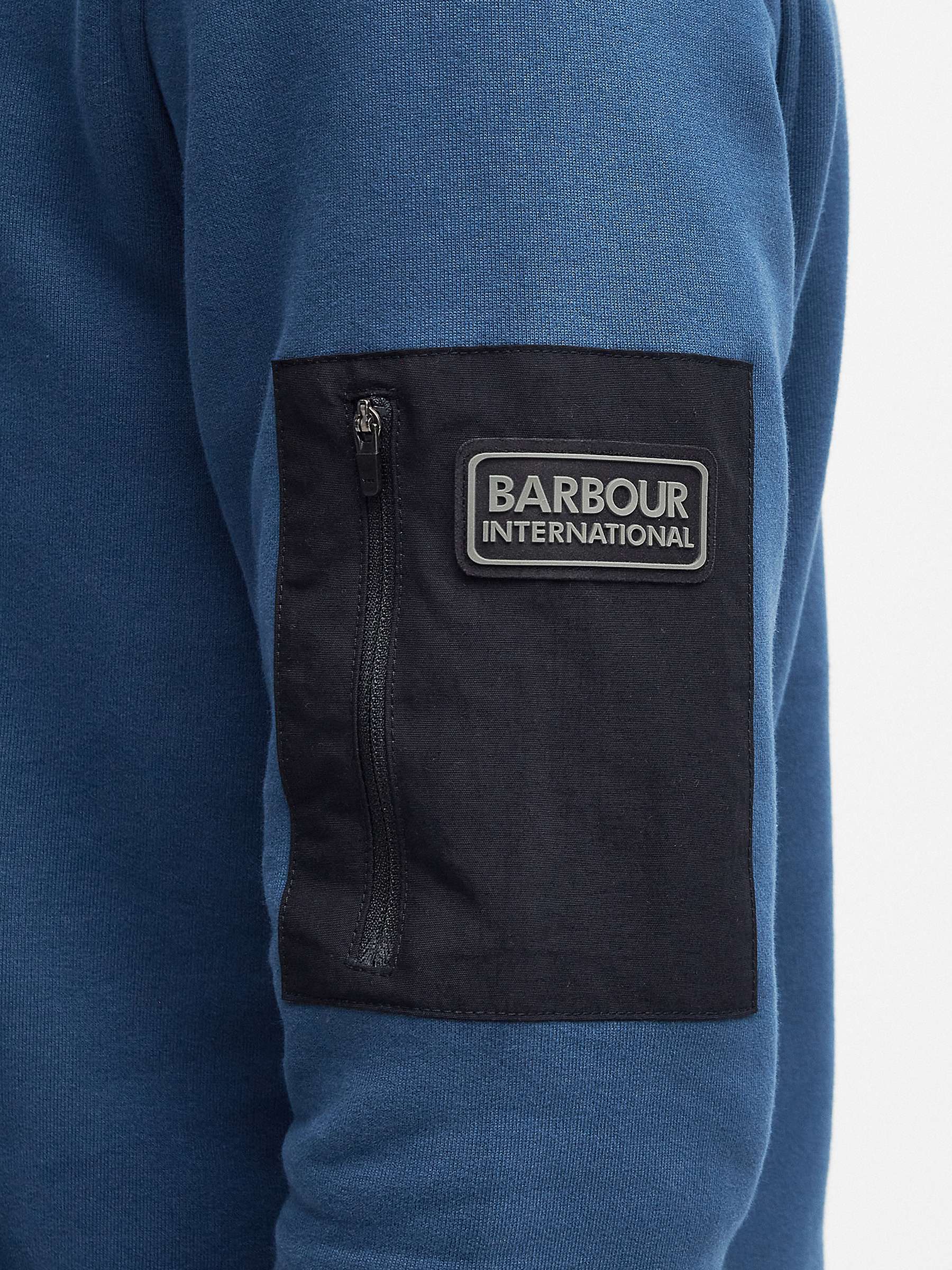 Buy Barbour Tempo Long Sleeve Hoodie, Moonlit Ocean Online at johnlewis.com