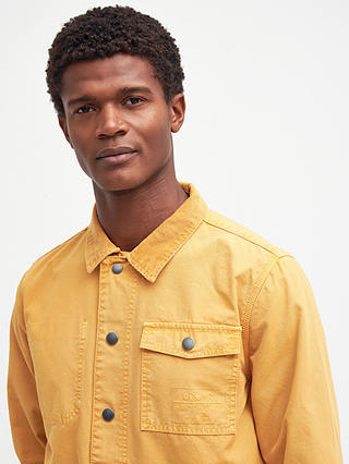 Barbour Grindle Cotton Overshirt, Honey Gold