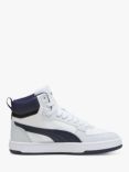 PUMA Kids' Caven 2.0 Mid Trainers, White/Navy