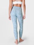 Sweaty Betty Super Soft 7/8 Yoga Leggings, Blue Snow Leopard