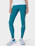 Sweaty Betty Zero Gravity Illuminate Run Leggings, Reef Teal Blue