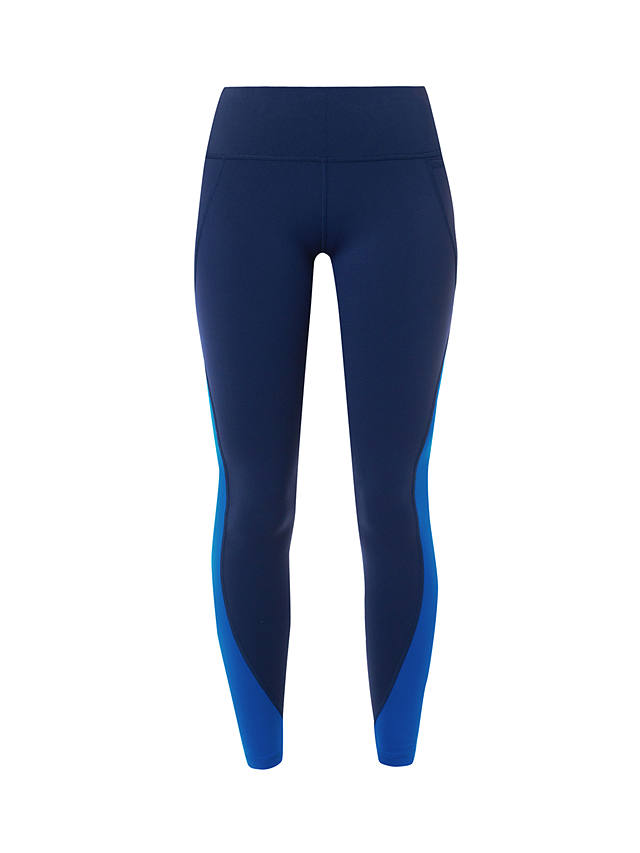 Sweaty Betty Power 7/8 Workout Colour Curve Leggings, Lightning Blue/Navy